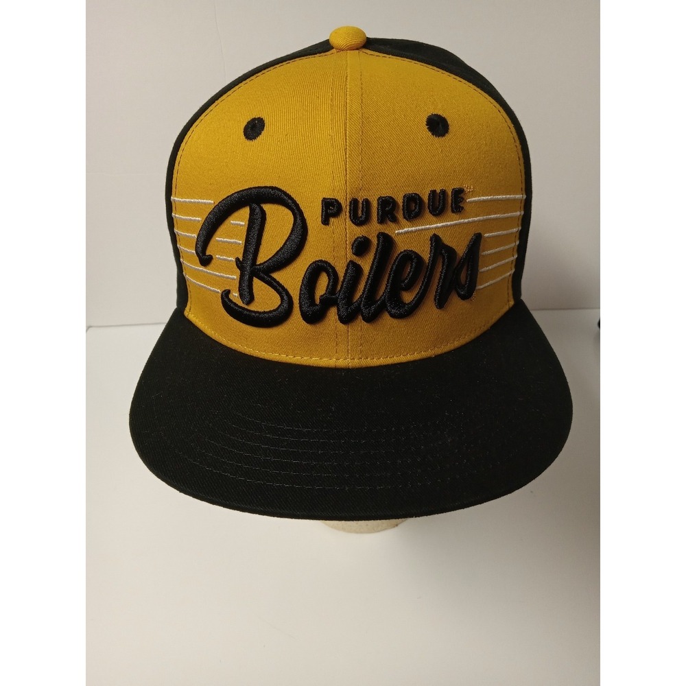 Purdue University Hat Cap With‎ Boilermaker Black Gold Strap Back